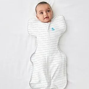Love to Dream White Sleep Sack with Blue Detail